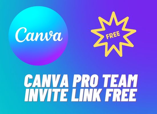 Canva Pro Team Invite Link Free 2022